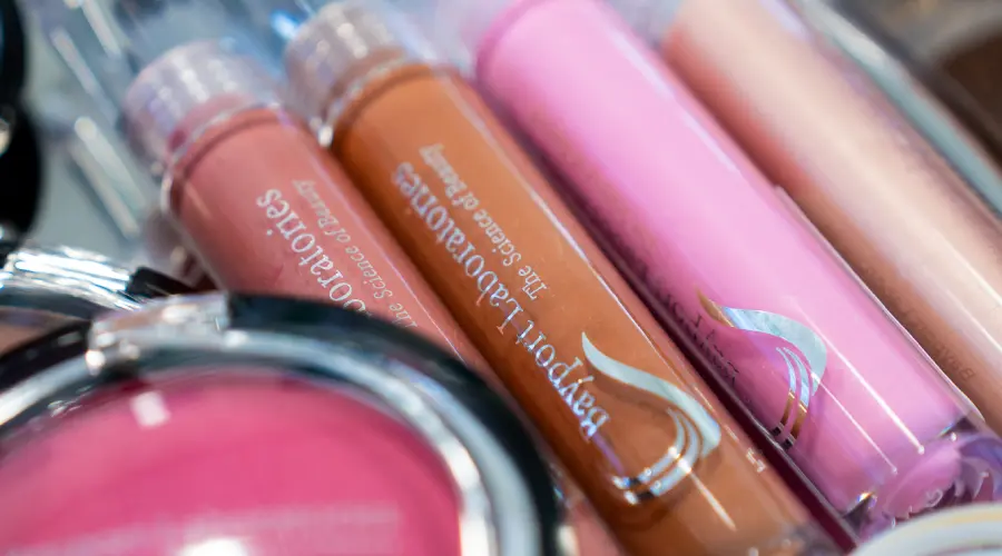 Jelly cleanser formulation being developed and tested in a cosmetic laboratory
