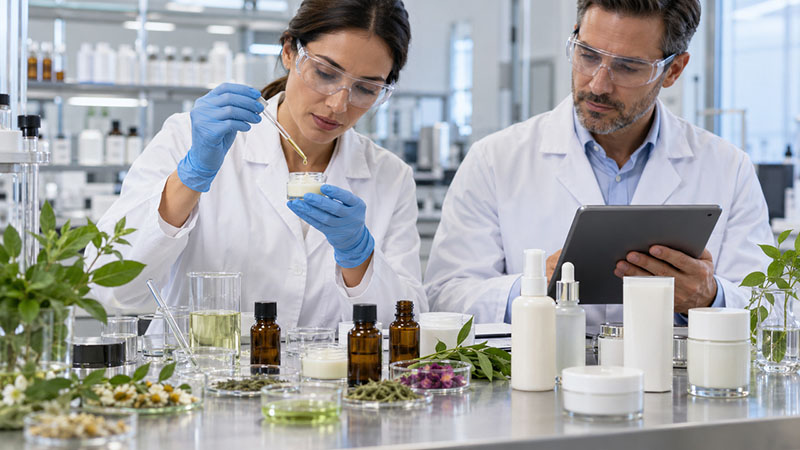 Plant extracts used in skincare formulation